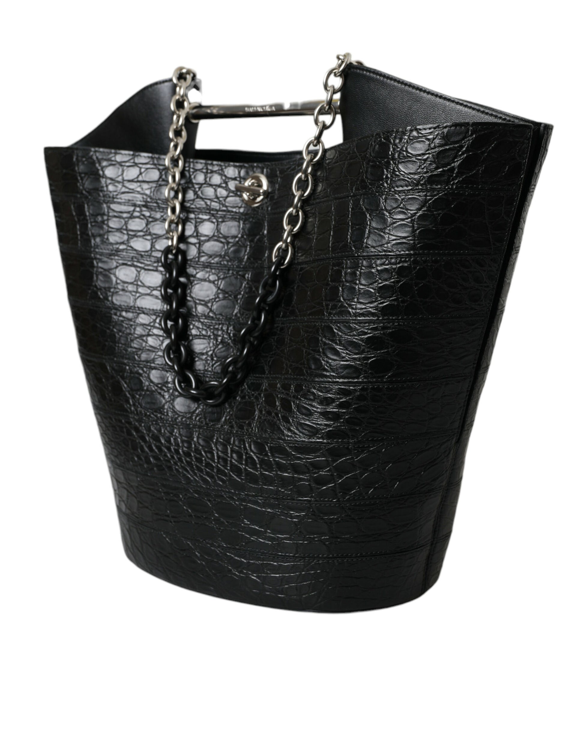 Balenciaga Maxi Crocodile Leather Bucket Bag Exclusive Edition Handcrafted In Italy by Balenciaga