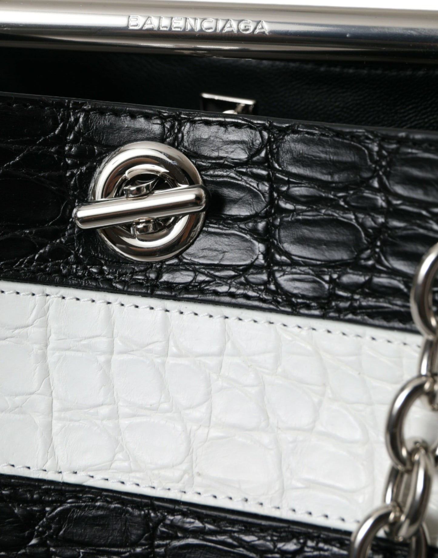 Balenciaga  Crocodile Leather Maxi Bucket bag