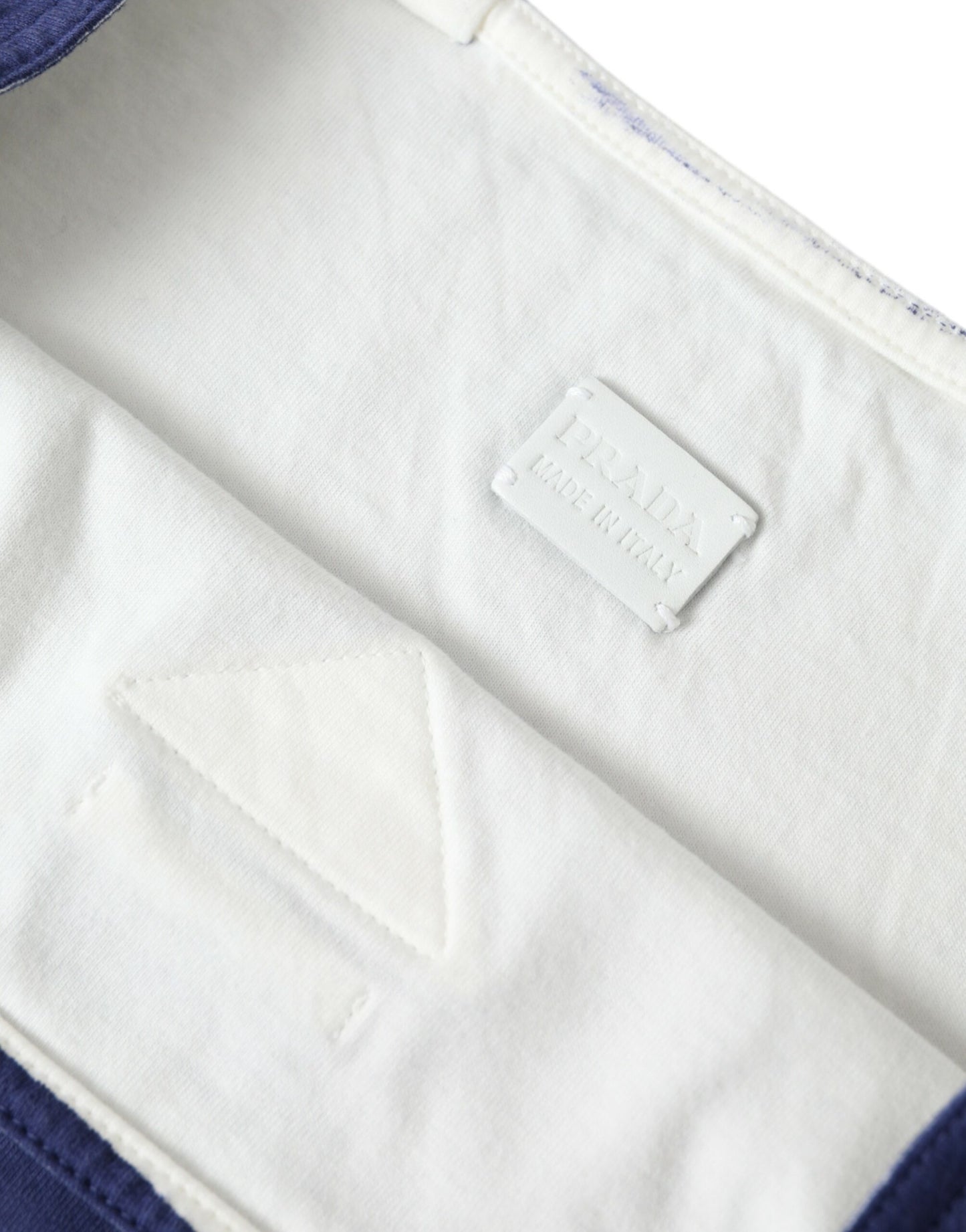 Prada Shopping Tote Bag Blue Fabric Textile Collection Brand New With Tags Authentic Exclusive Edition by Prada