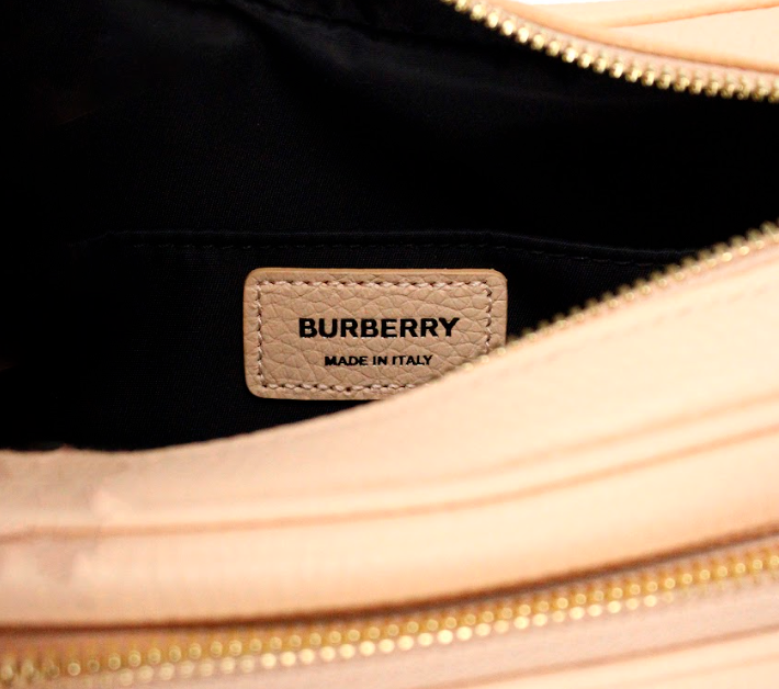 Burberry Small Camera Crossbody Bag Grainy Leather Peach Pink Limited Edition Exclusive by Burberry