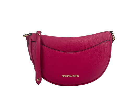 Michael Kors Dover Pebble Leather Small Half Moon Crossbody Bag Exclusive Edition by Michael Kors