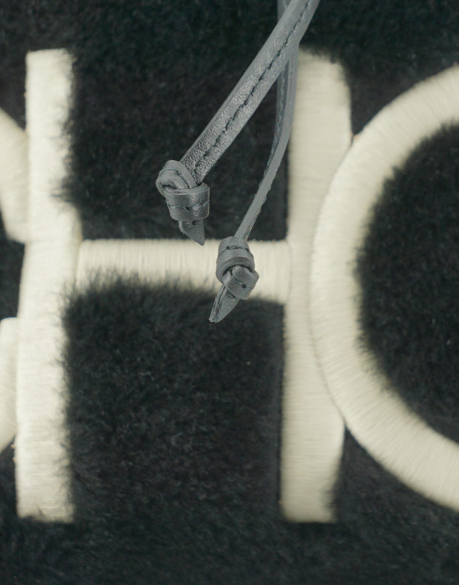 Jimmy Choo Juno Shearling Top Handle Shoulder Bag Black Leather Limited Edition by Jimmy Choo