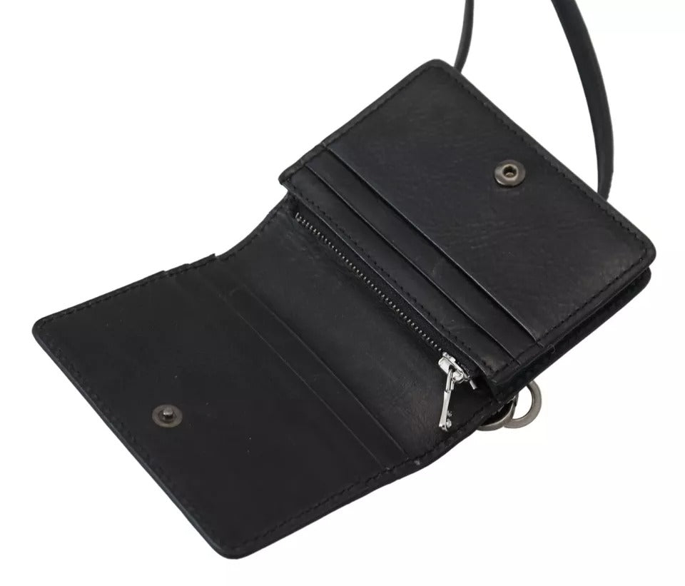 Dolce and Gabbana Leather Strap Wallet Black Limited Edition for Everyday Luxury by Dolce & Gabbana