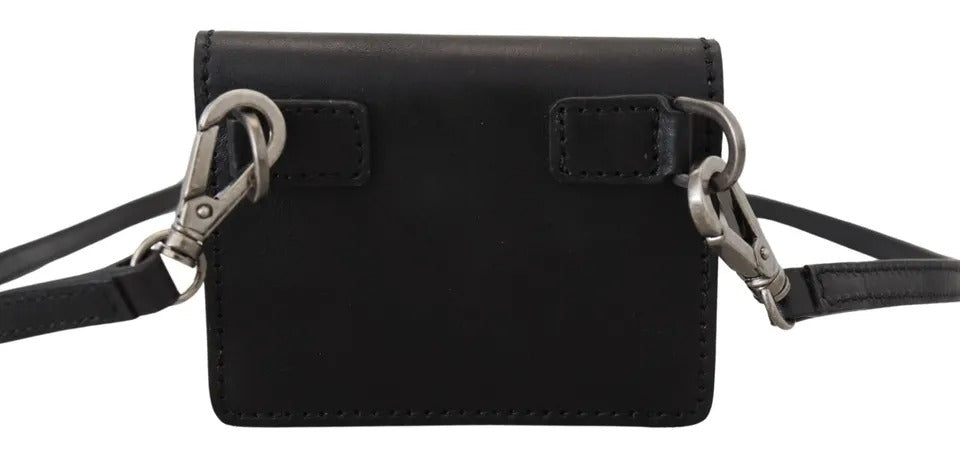 Dolce and Gabbana Leather Strap Wallet Black Limited Edition for Everyday Luxury by Dolce & Gabbana