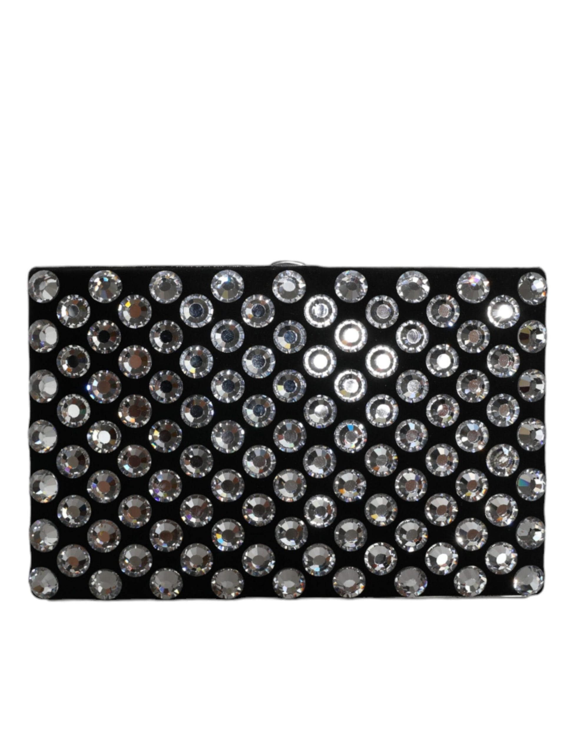 Dolce Gabbana Miniature Clutch Wallet Black Crystal Detailing Limited Edition Luxury Accessory by Dolce & Gabbana