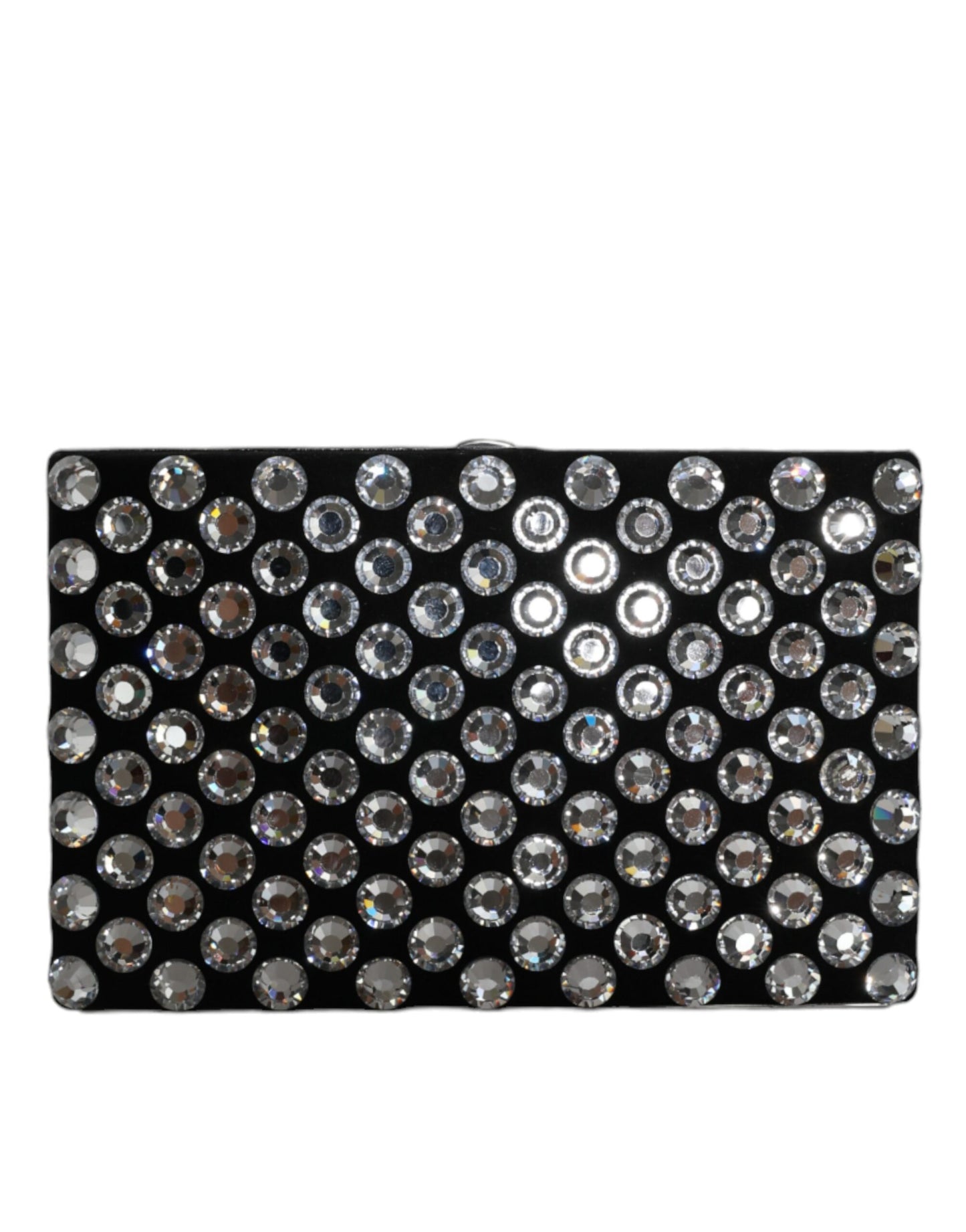Dolce Gabbana Miniature Clutch Wallet Black Crystal Detailing Limited Edition Luxury Accessory by Dolce & Gabbana