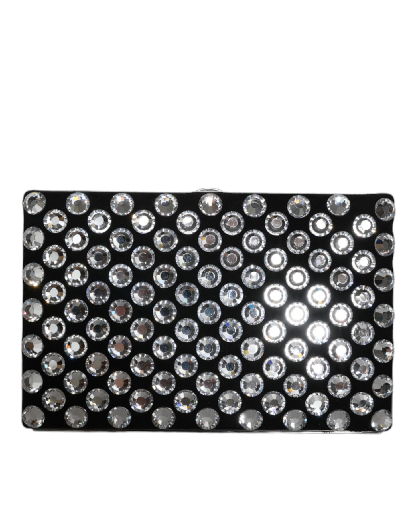 Dolce Gabbana Miniature Clutch Wallet Black Crystal Detailing Limited Edition Luxury Accessory by Dolce & Gabbana
