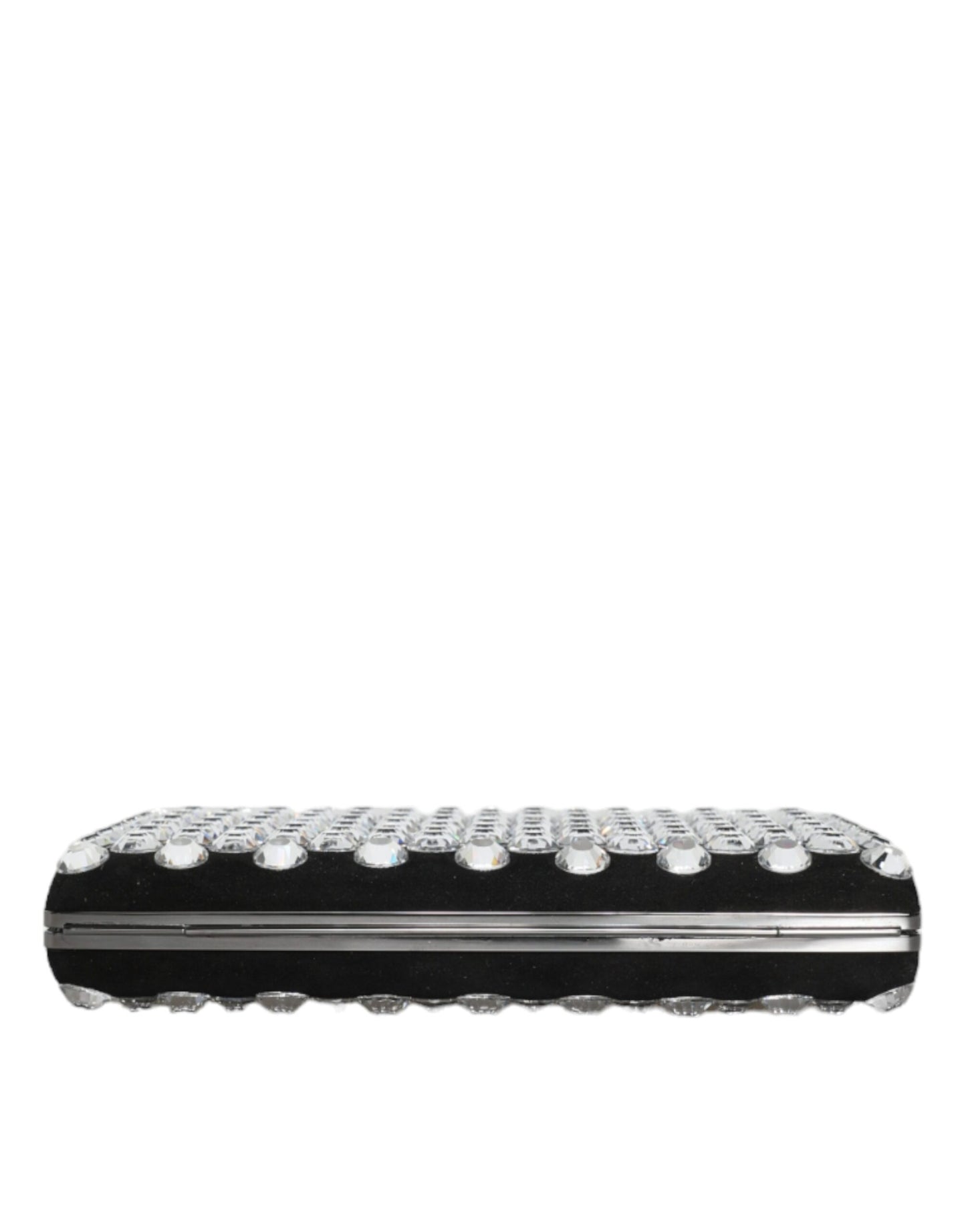 Dolce Gabbana Miniature Clutch Wallet Black Crystal Detailing Limited Edition Luxury Accessory by Dolce & Gabbana