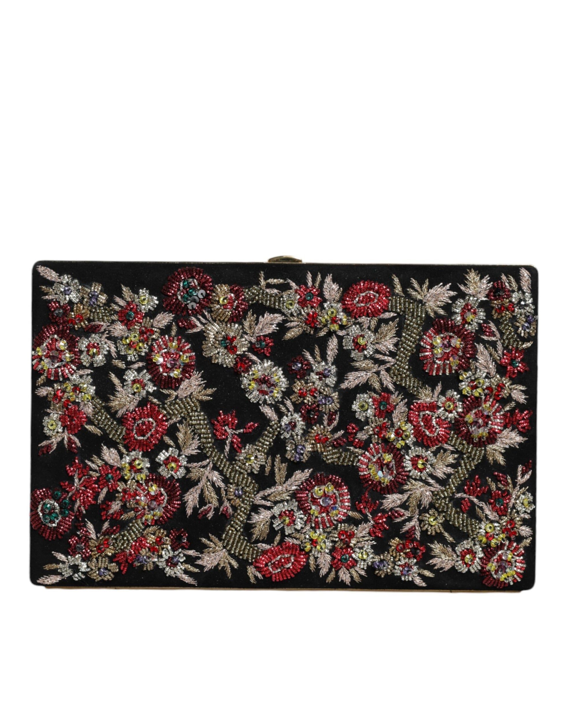 Dolce And Gabbana Suede Miniature Clutch Wallet With Gold Detailing Made In Italy Exclusive by Dolce & Gabbana