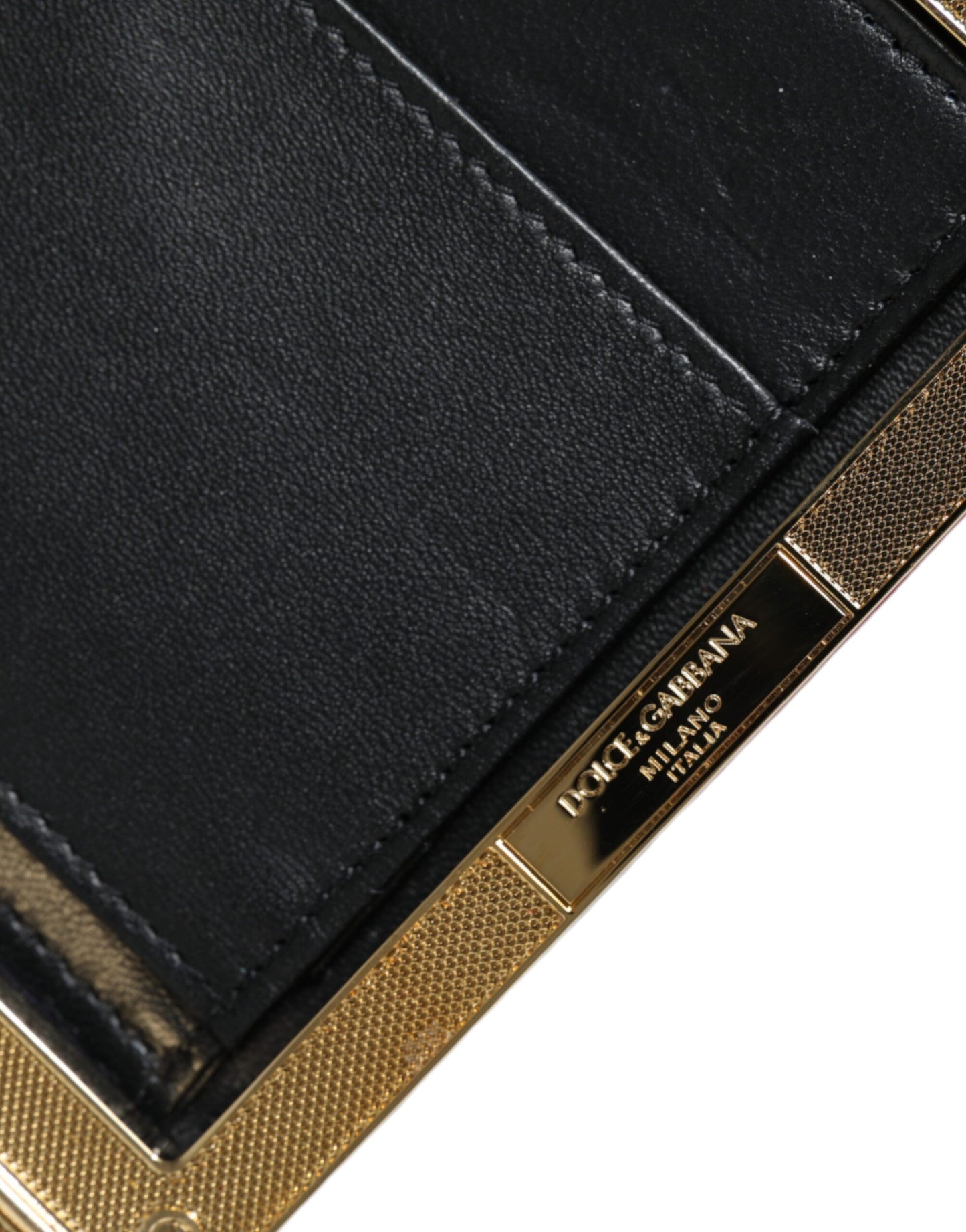 Dolce And Gabbana Miniature Clutch Wallet Red Gold Baroque Crystal Detailing Limited Edition by Dolce & Gabbana