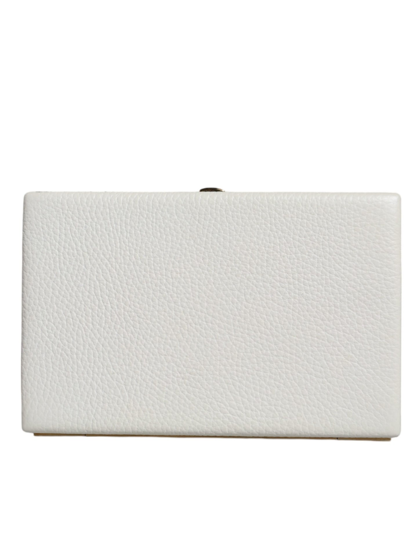 Dolce And Gabbana Miniature Clutch Purse Leather Brass Detailing Made In Italy Exclusive by Dolce & Gabbana