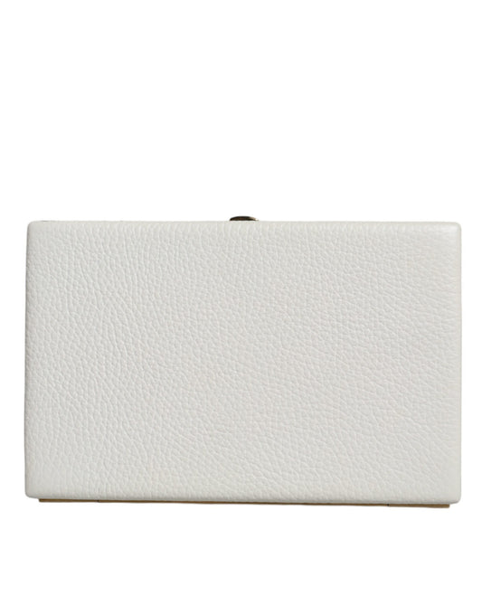Dolce And Gabbana Miniature Clutch Purse Leather Brass Detailing Made In Italy Exclusive by Dolce & Gabbana