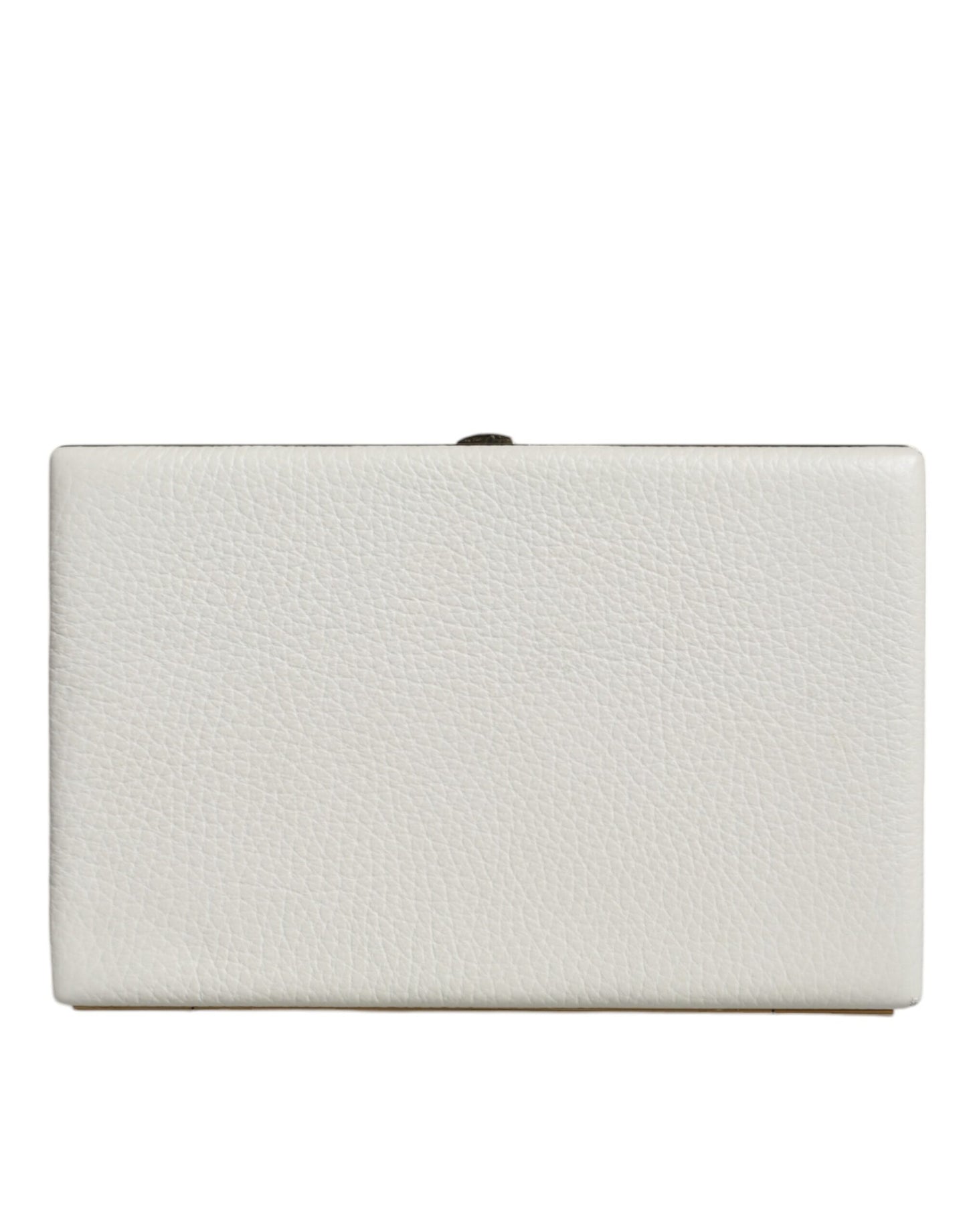 Dolce And Gabbana Miniature Clutch Purse Leather Brass Detailing Made In Italy Exclusive by Dolce & Gabbana