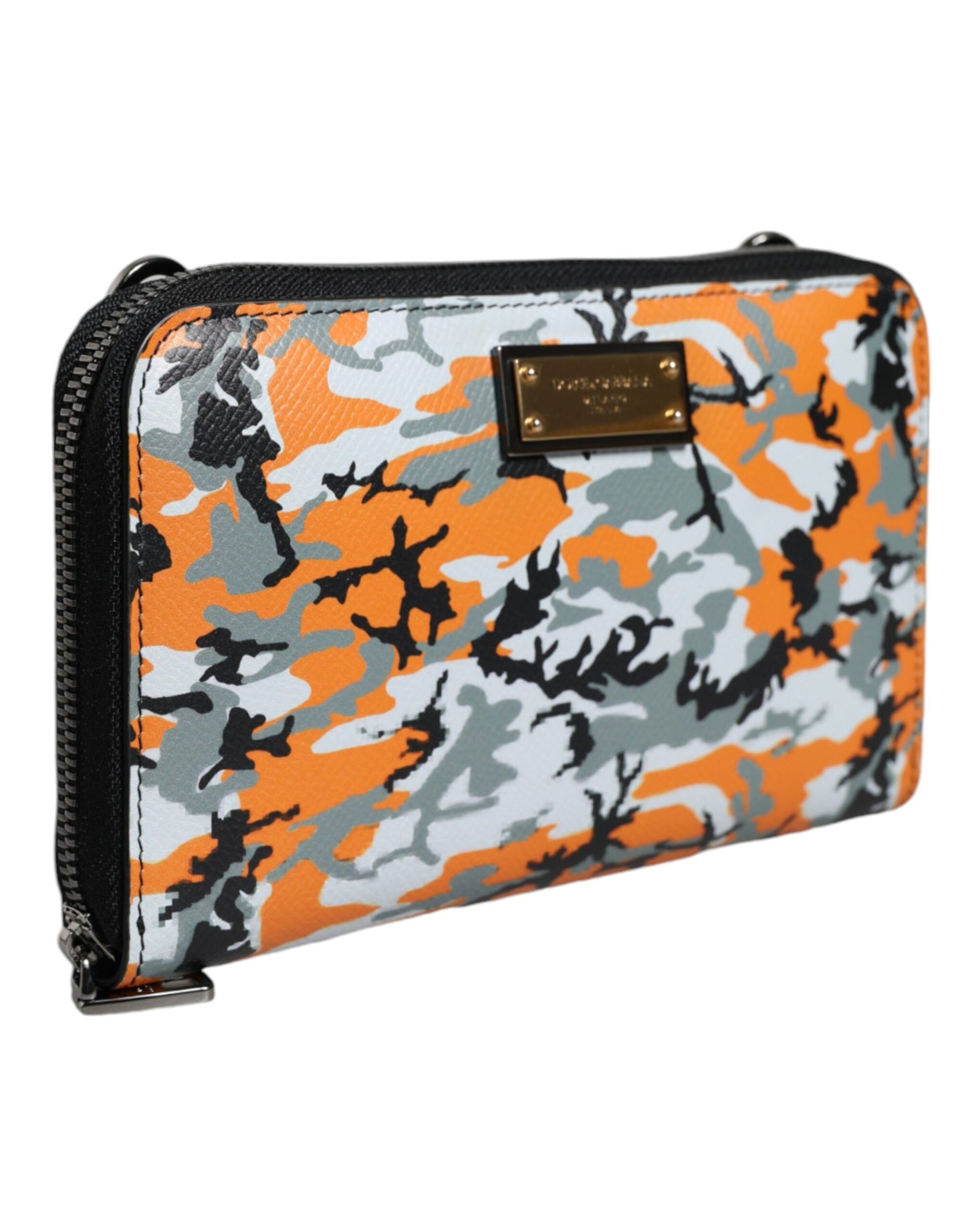 Dolce Gabbana Leather Crossbody Bag Multicolor Camouflage Made In Italy Exclusive by Dolce & Gabbana
