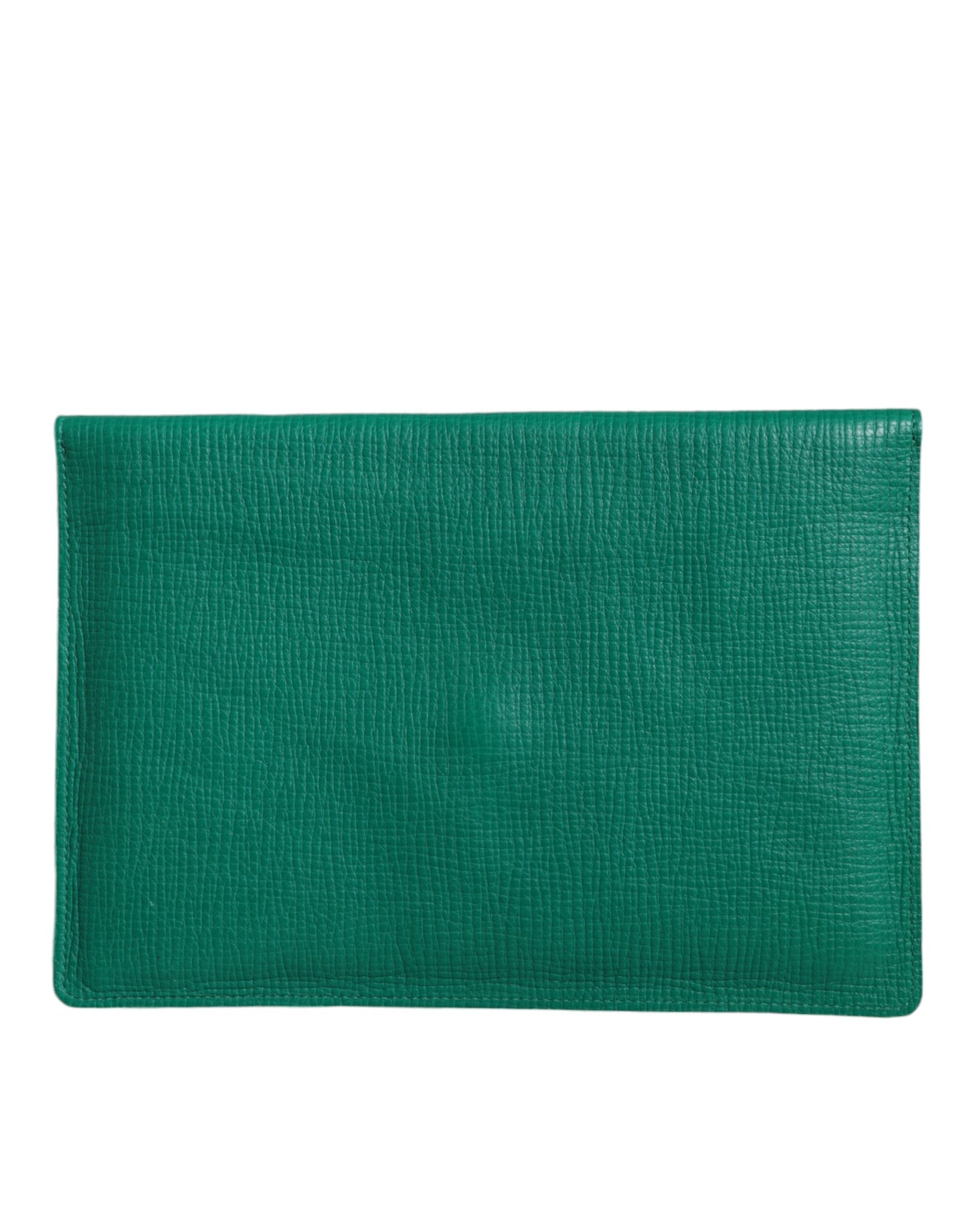 Dolce And Gabbana Green Leather Tablet Pouch Case From The Signature Collection Limited by Dolce & Gabbana