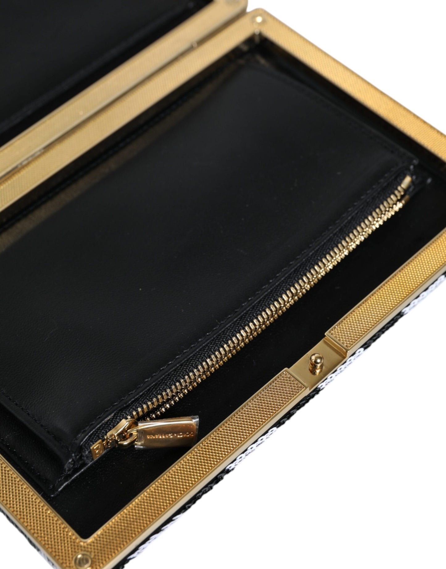 Dolce Gabbana Signature Miniature Clutch Leather Brass by Dolce & Gabbana