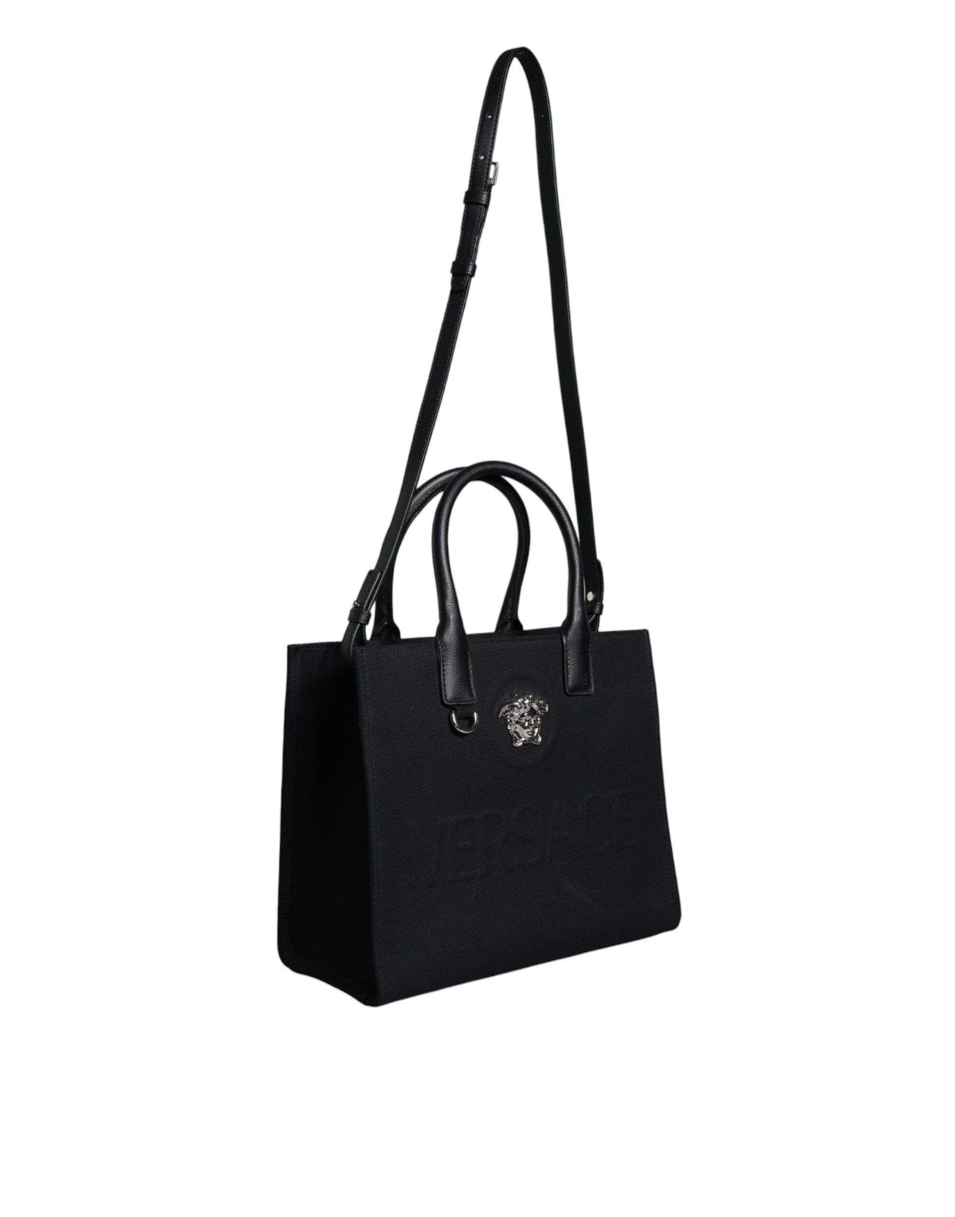 Versace Crossbody Bag Black With Signature Logo Premium Collection Limited Edition Accessory by Versace