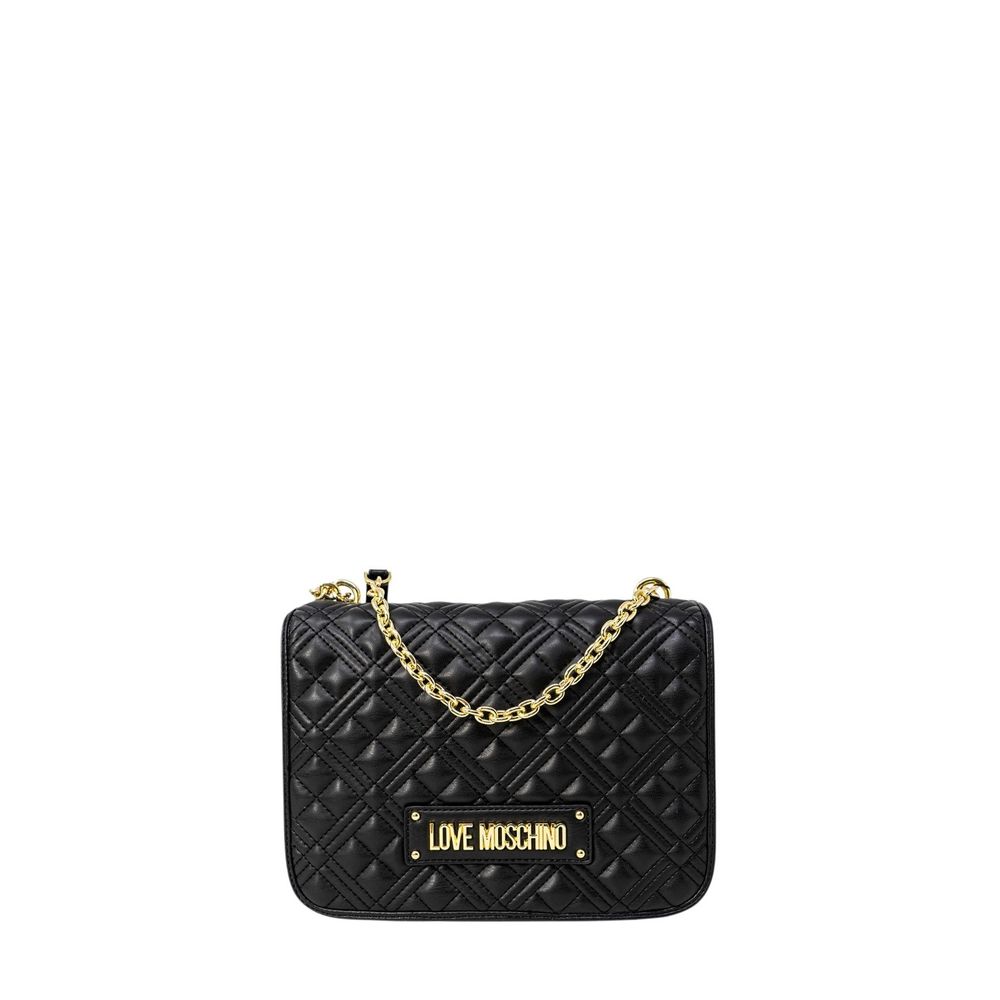 Love Moschino Quilted Nappa JC4000PP Medium Handbag With Gold Chain Limited Edition by Love Moschino