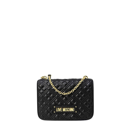 Love Moschino Quilted Nappa JC4000PP Medium Handbag With Gold Chain Limited Edition by Love Moschino