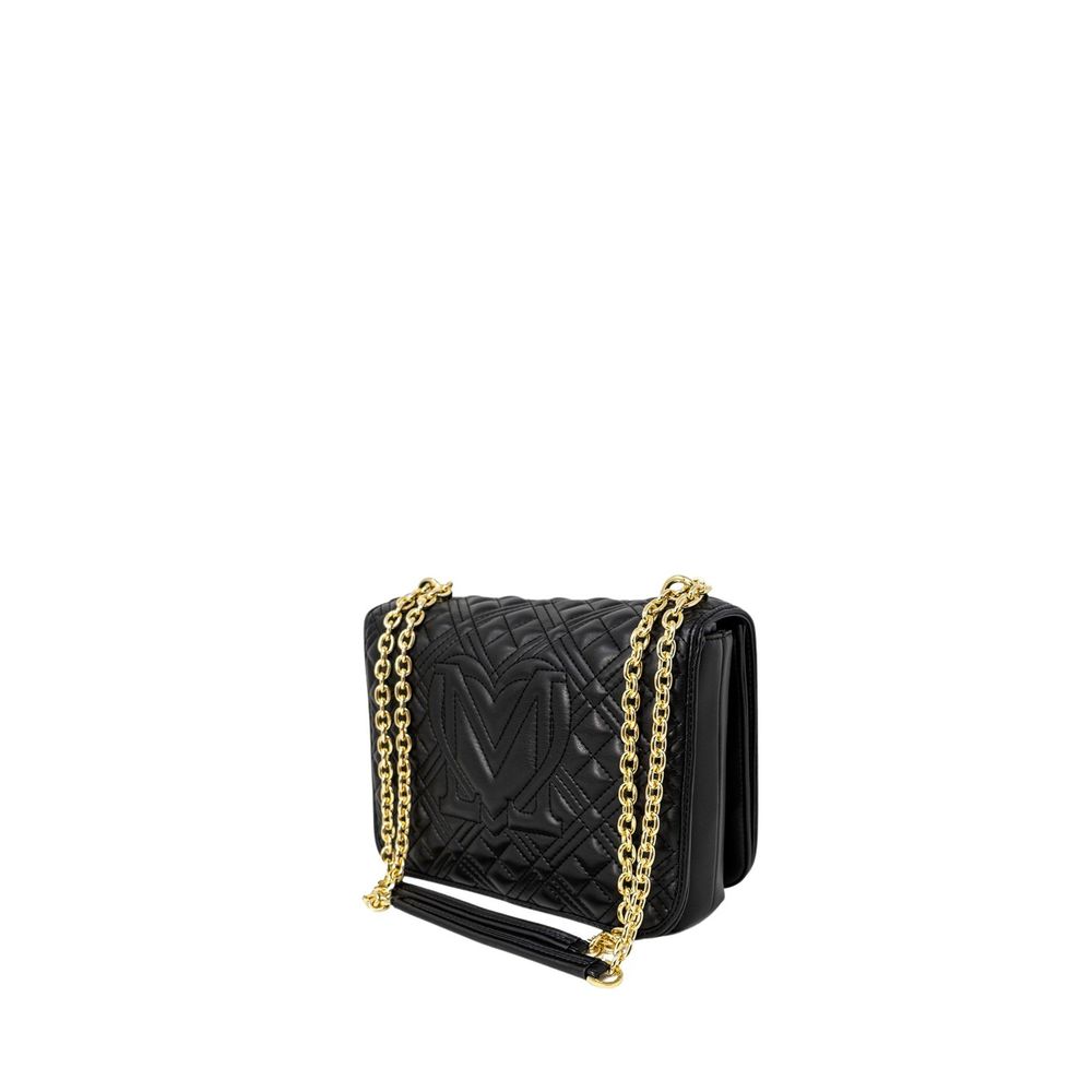 Love Moschino Quilted Nappa JC4000PP Medium Handbag With Gold Chain Limited Edition by Love Moschino