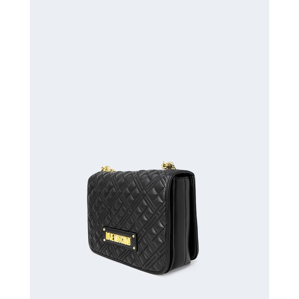 Love Moschino Quilted Nappa JC4000PP Medium Handbag With Gold Chain Limited Edition by Love Moschino