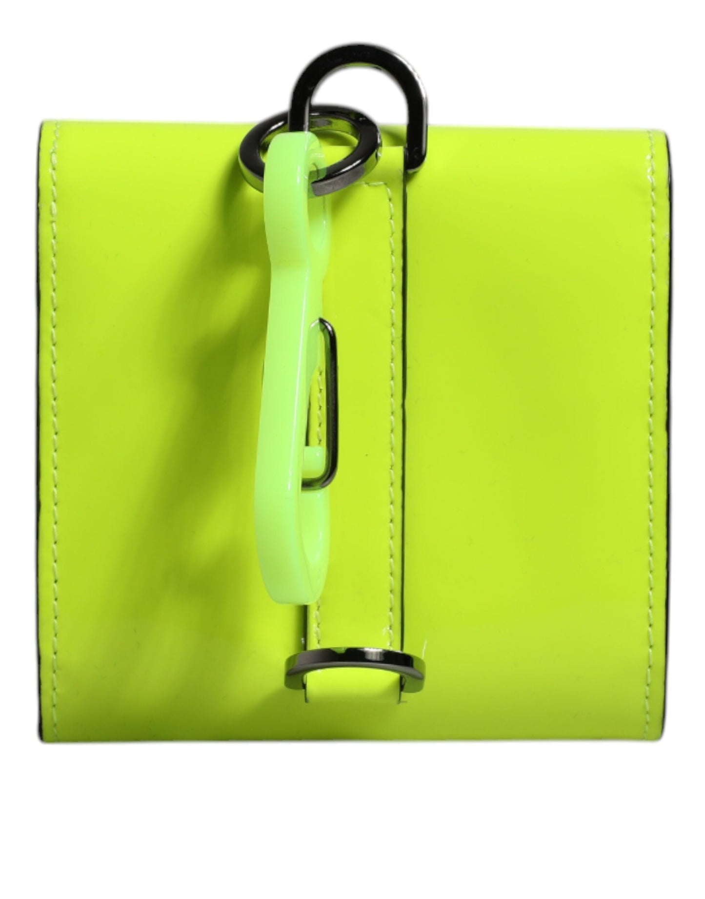 Dolce And Gabbana Card Holder Wallet Calf Leather Yellow Green Limited Edition For Everyday Luxury by Dolce & Gabbana