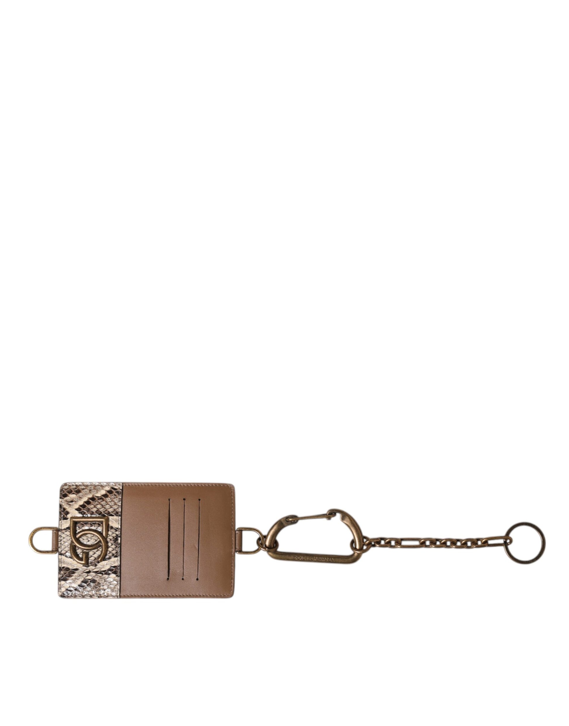Dolce And Gabbana Italian Leather Cardholder Wallet Brown Minimalist Craftsmanship Limited by Dolce & Gabbana