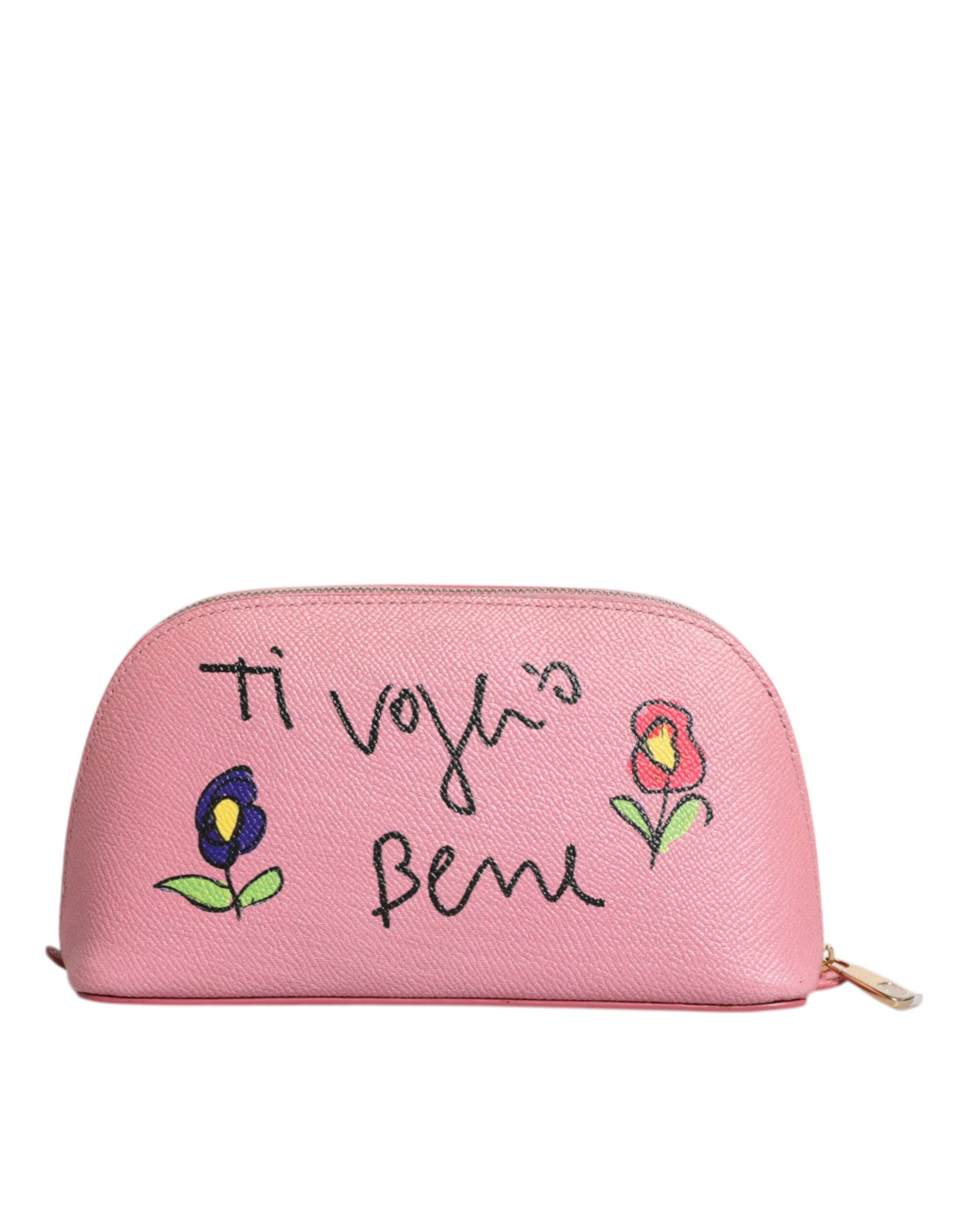 Dolce And Gabbana Calfskin Ziparound Pouch Wallet Exclusive by Dolce & Gabbana