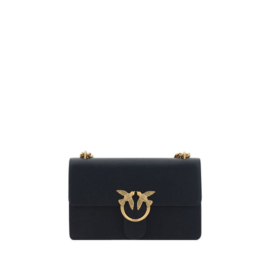 Pinko Love Leather Shoulder Bag AW25 Collection Premium Calf Leather With Love Birds Buckle For Everyday Use by PINKO