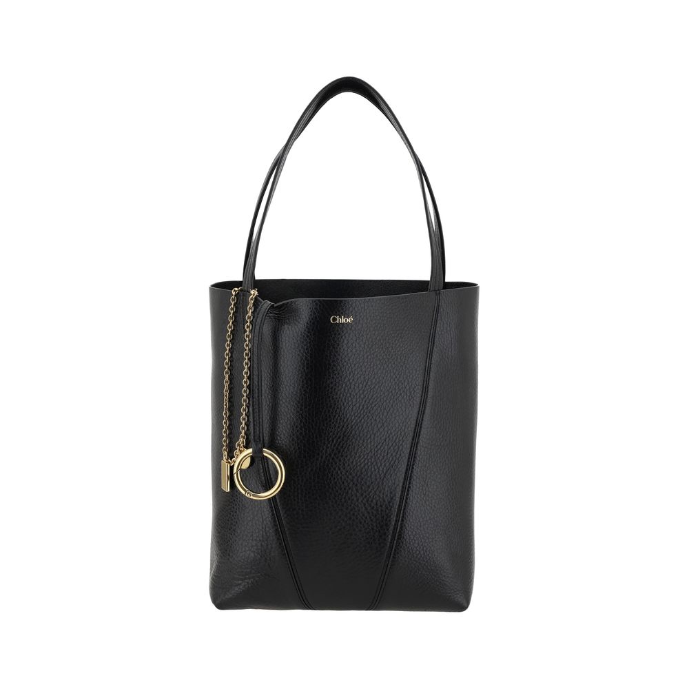 Chloé Leather Spin Shoulder Bag Monogram Elite
