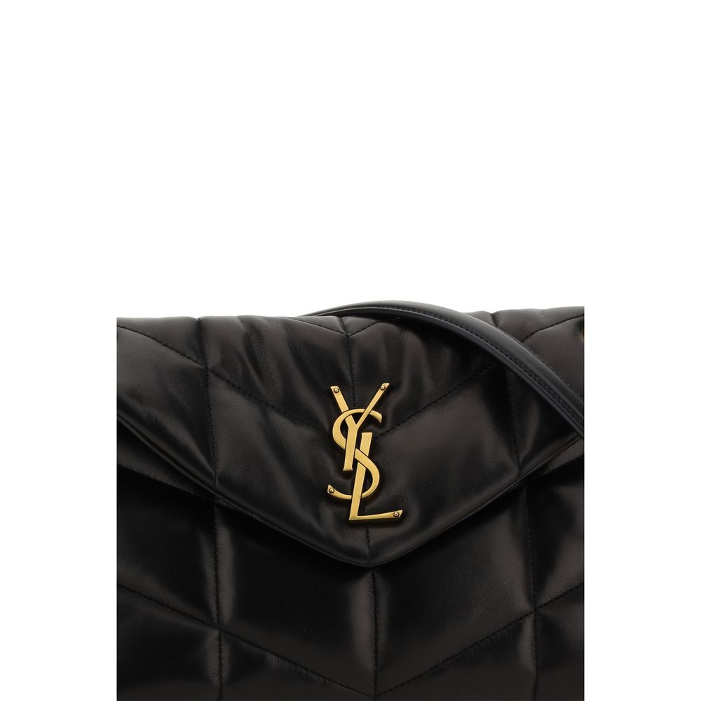 Saint Laurent LouLou black Quilted Lambskin Crossbody Bag