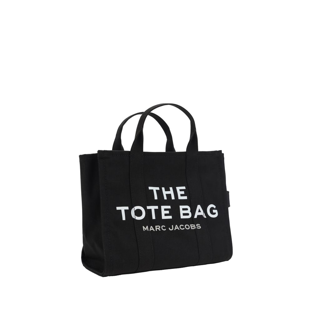 Marc Jacobs Cotton Medium Tote Handbag With Monogram Logo For Everyday Use And Travel by Marc Jacobs