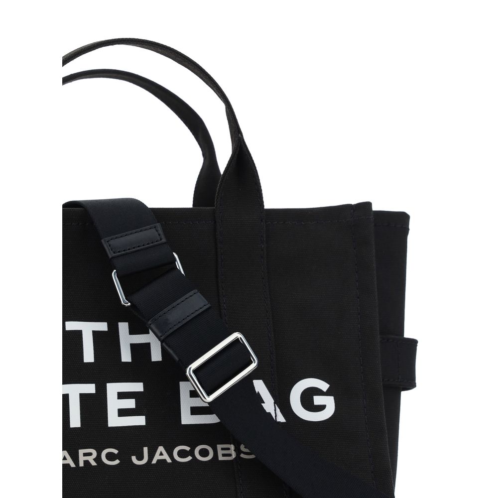Marc Jacobs Cotton Medium Tote Handbag With Monogram Logo For Everyday Use And Travel by Marc Jacobs