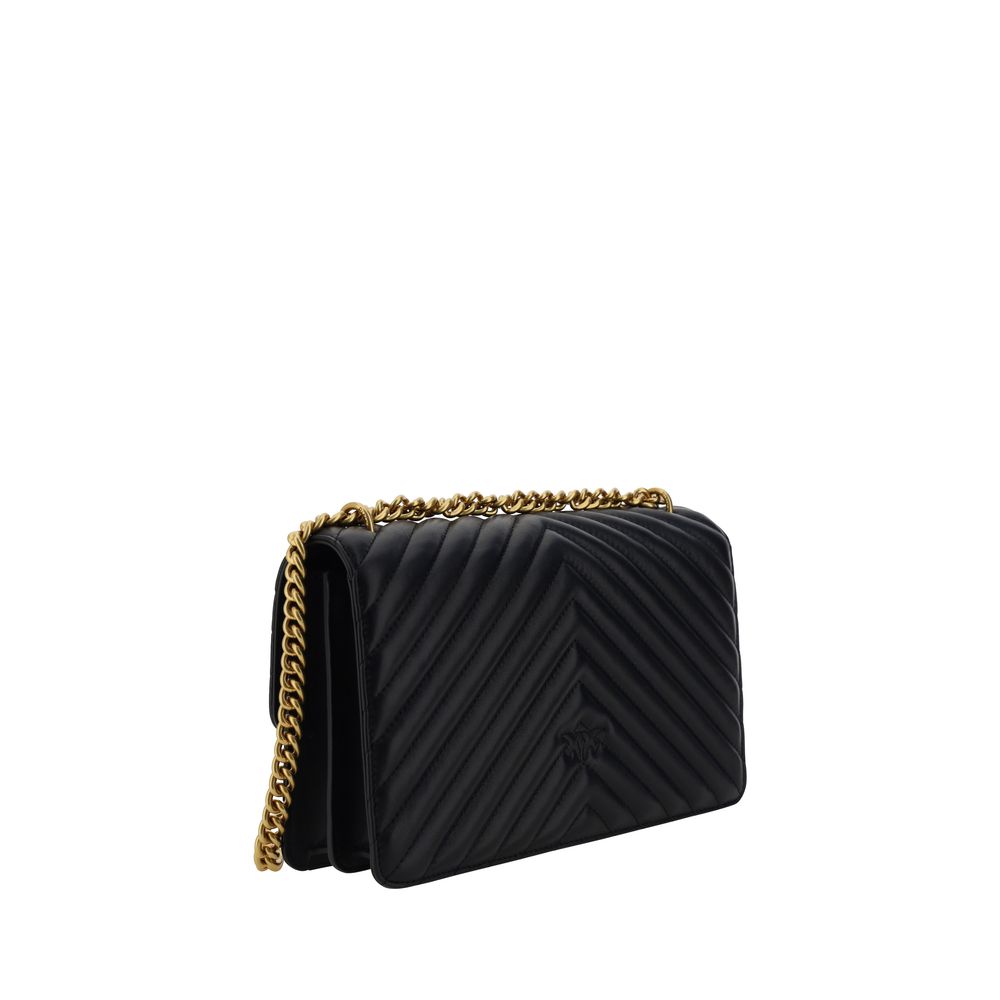 Pinko Love One Classic Leather Shoulder Bag for Timeless Elegance and Everyday Versatility from Day to Night by PINKO