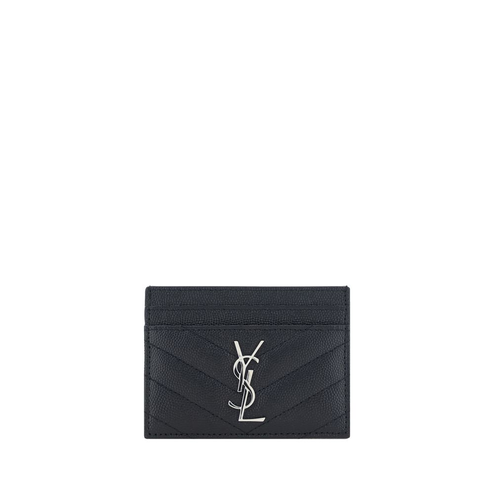 Saint Laurent Calfskin Card Holder SS25 Compact Luxury Card Wallet in Italian Calf Leather by Saint Laurent