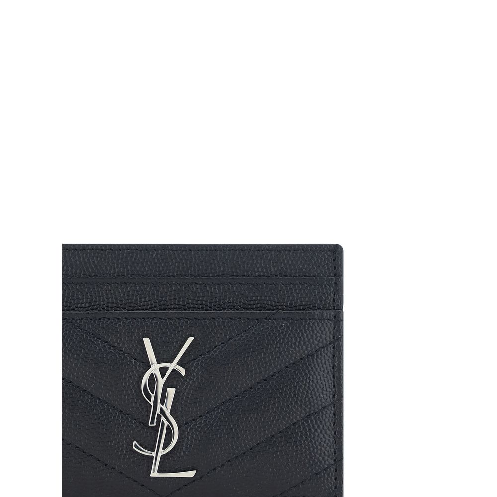 Saint Laurent Calfskin Card Holder SS25 Compact Luxury Card Wallet in Italian Calf Leather by Saint Laurent