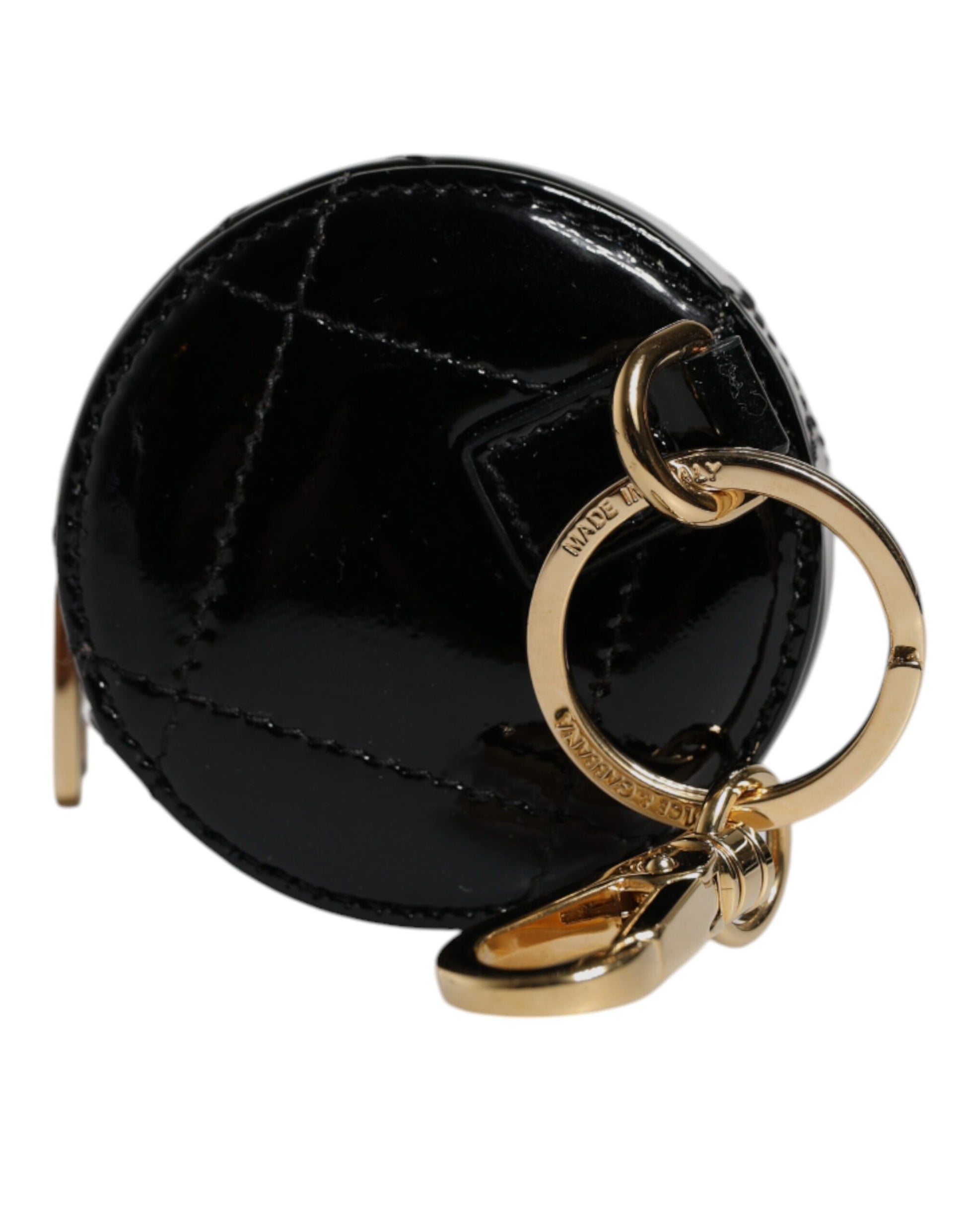 Dolce Gabbana Leather Zip Around Coin Purse Embellished Lamb Leather Signature Made In Italy by Dolce & Gabbana
