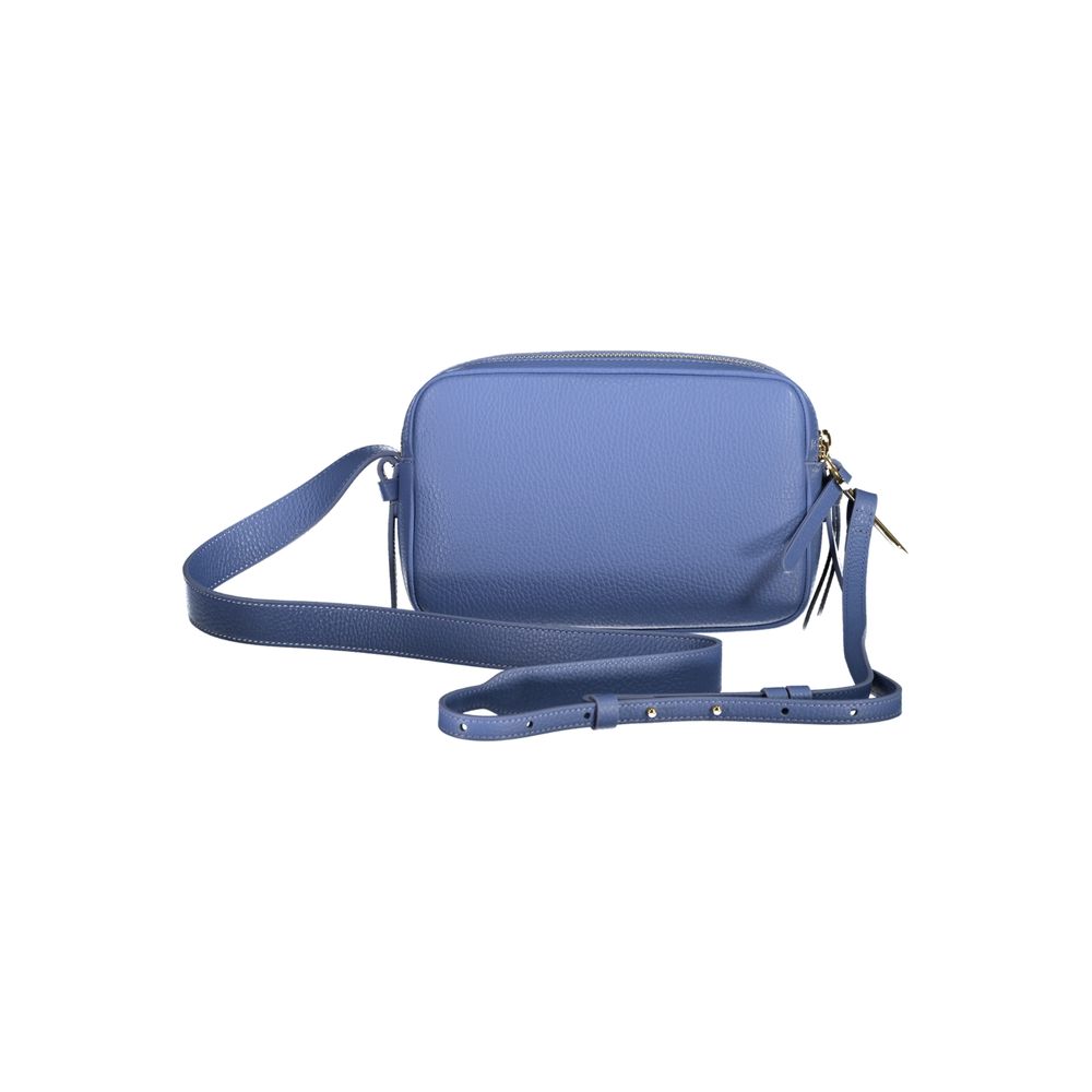 Coccinelle Malory Leather Bag Light Blue From Malory Collection Exclusive Craftsmanship With Adjustable Strap by Coccinelle