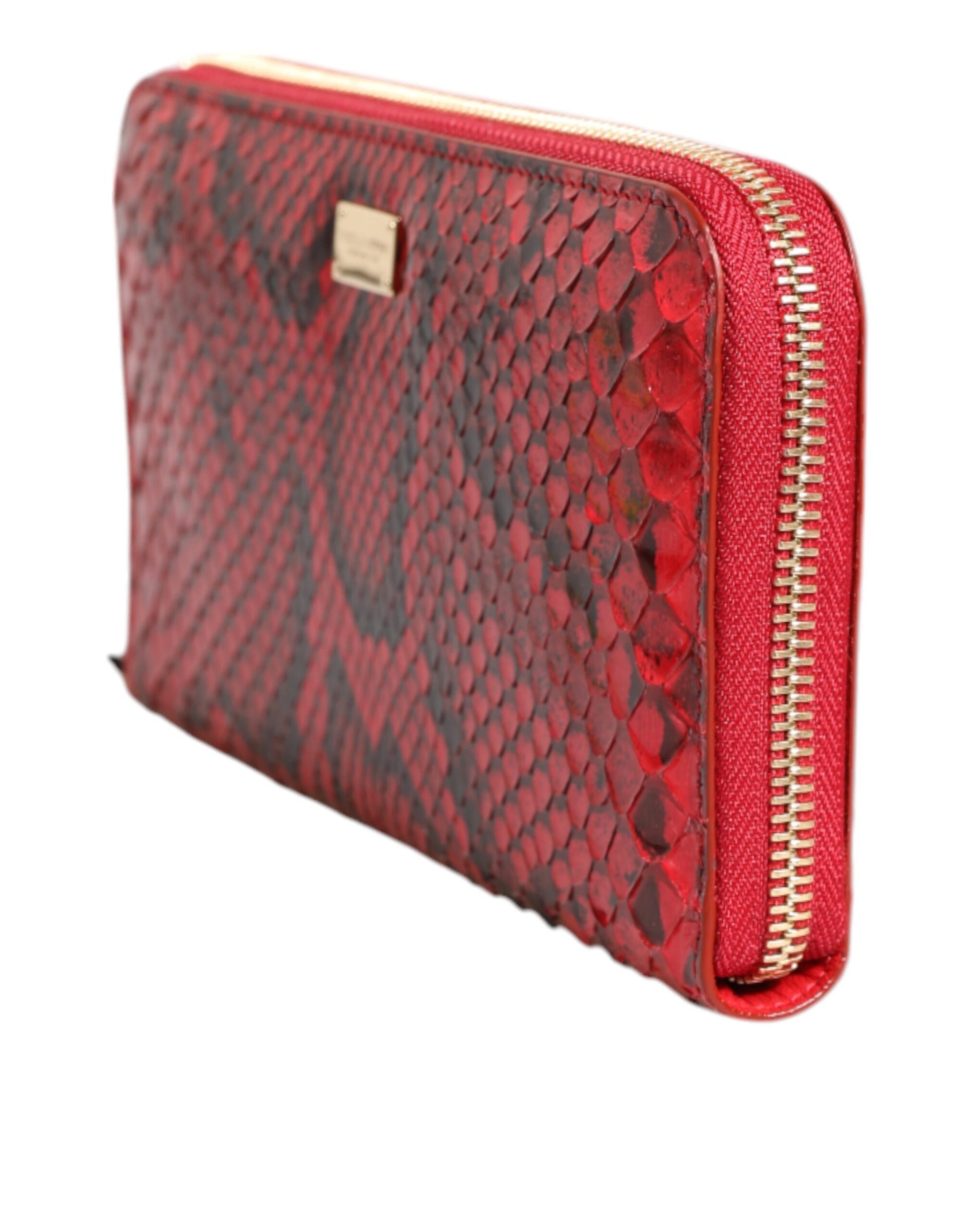 Dolce And Gabbana Python Molurus Continental Zip Around Wallet Gorgeous Collection Exclusive by Dolce & Gabbana