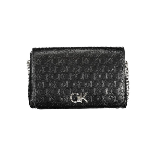 Adjustable Chain Shoulder Bag With External Pocket And Internal Pocket Swivel Closure Recycled Polyester For Daily Use by Calvin Klein
