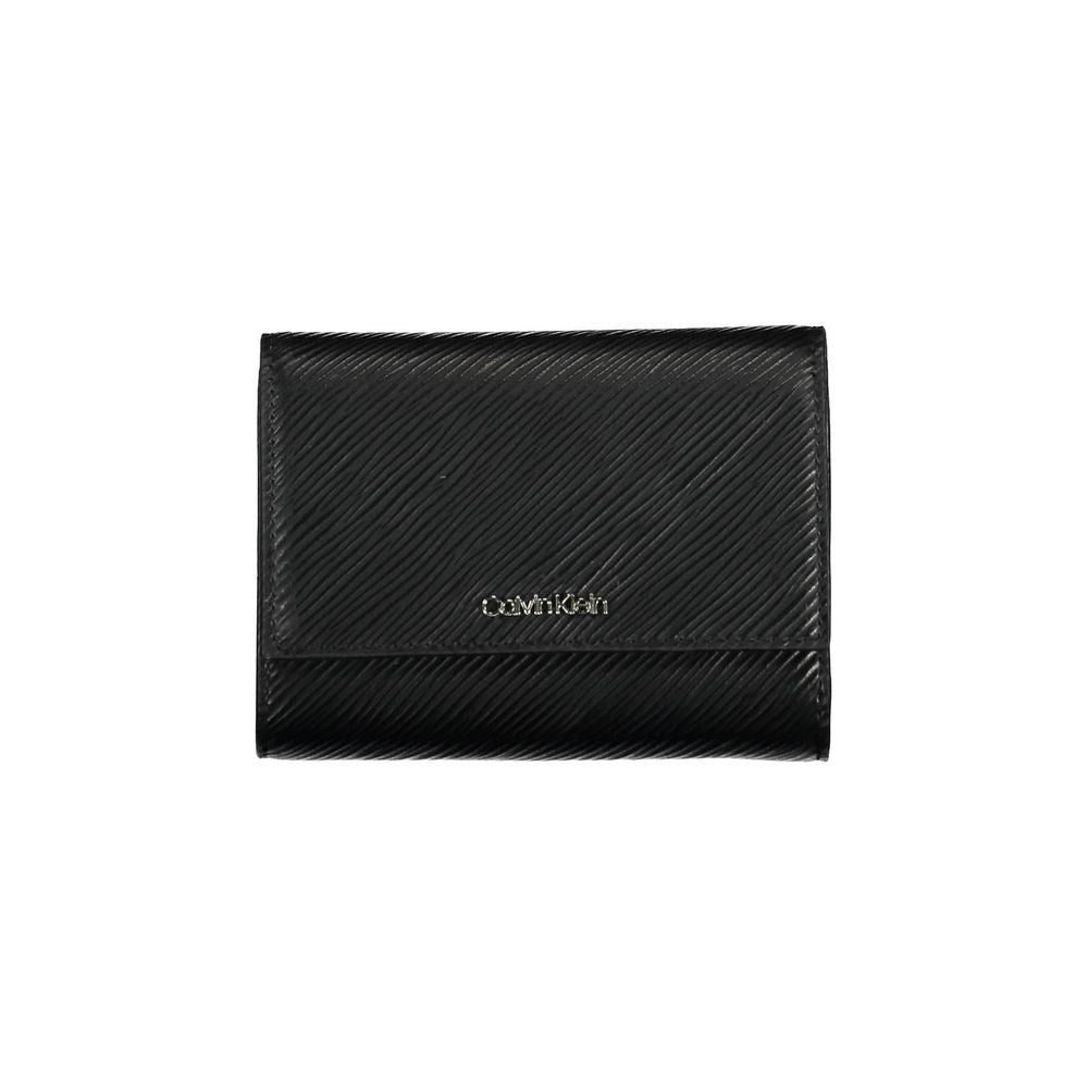 Calvin Klein Black RFID Blocking Wallet Slim Card Holder With Contemporary Bold Detailing by Calvin Klein