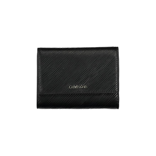 Calvin Klein Black RFID Blocking Wallet Slim Card Holder With Contemporary Bold Detailing by Calvin Klein
