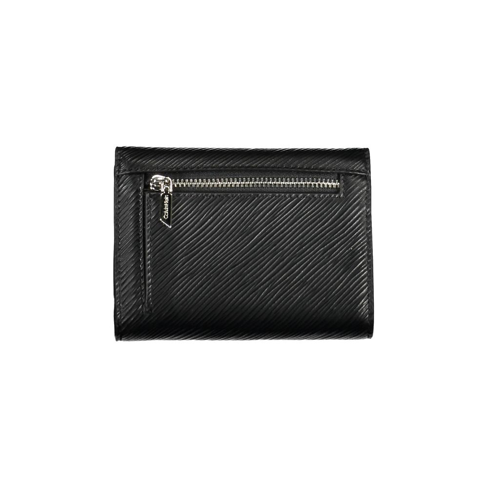 Calvin Klein Black RFID Blocking Wallet Slim Card Holder With Contemporary Bold Detailing by Calvin Klein