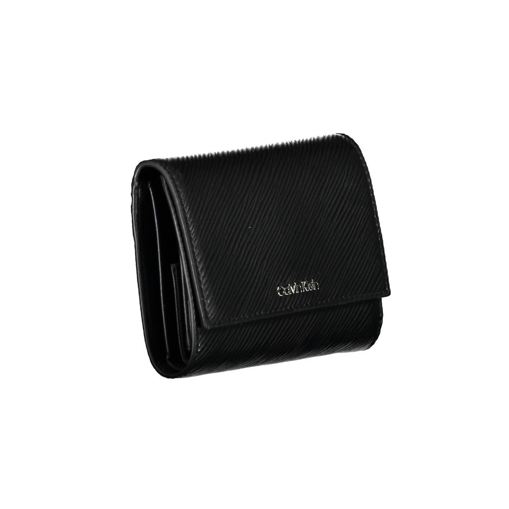 Calvin Klein Black RFID Blocking Wallet Slim Card Holder With Contemporary Bold Detailing by Calvin Klein