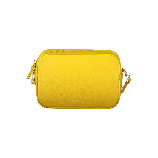 Coccinelle Tebe Leather Handbag Vibrant Yellow Collection Exclusive Timeless Elegance by Coccinelle
