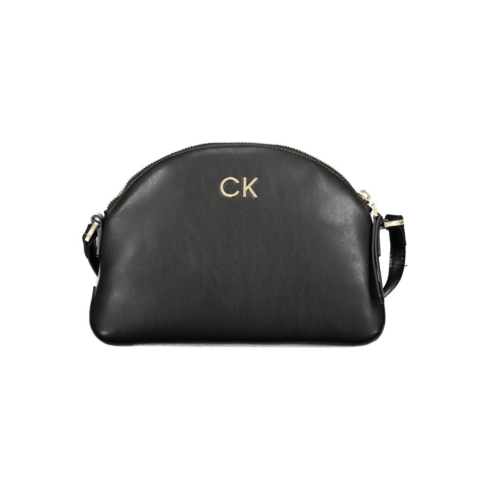 Eco Friendly Adjustable Shoulder Bag Made From Recycled Polyester With Secure Zip Closure For City Travel by Calvin Klein