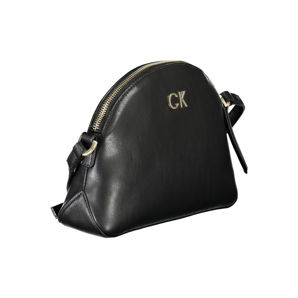 Eco Friendly Adjustable Shoulder Bag Made From Recycled Polyester With Secure Zip Closure For City Travel by Calvin Klein