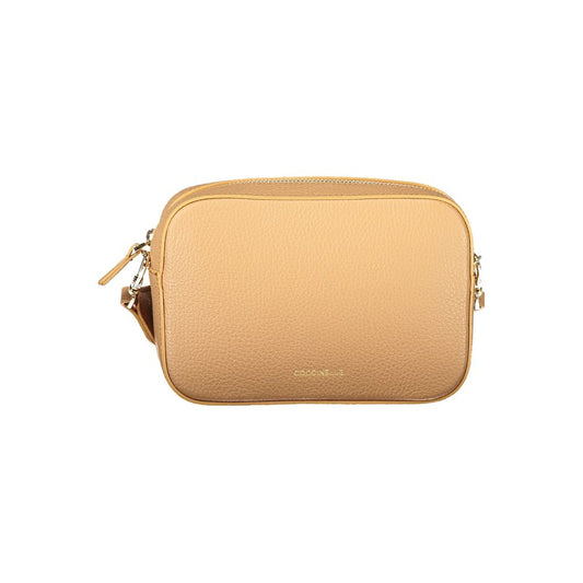 Coccinelle TEBE Leather Handbag Brown Collection Exclusive Craftsmanship Premium Calfskin by Coccinelle