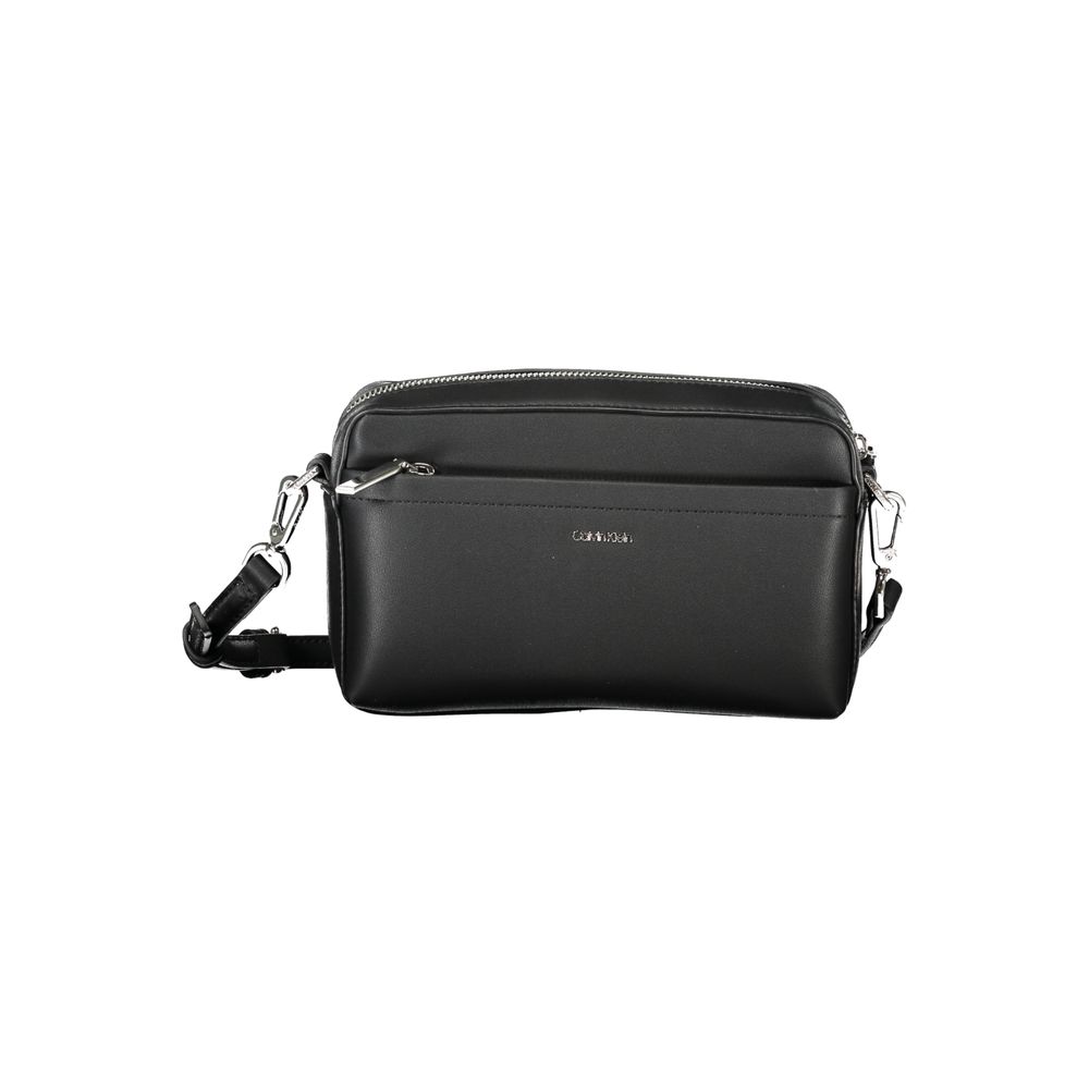 Calvin Klein Black Handbag With Removable Shoulder Strap And Adjustable Crossbody Strap Exterior Pocket by Calvin Klein