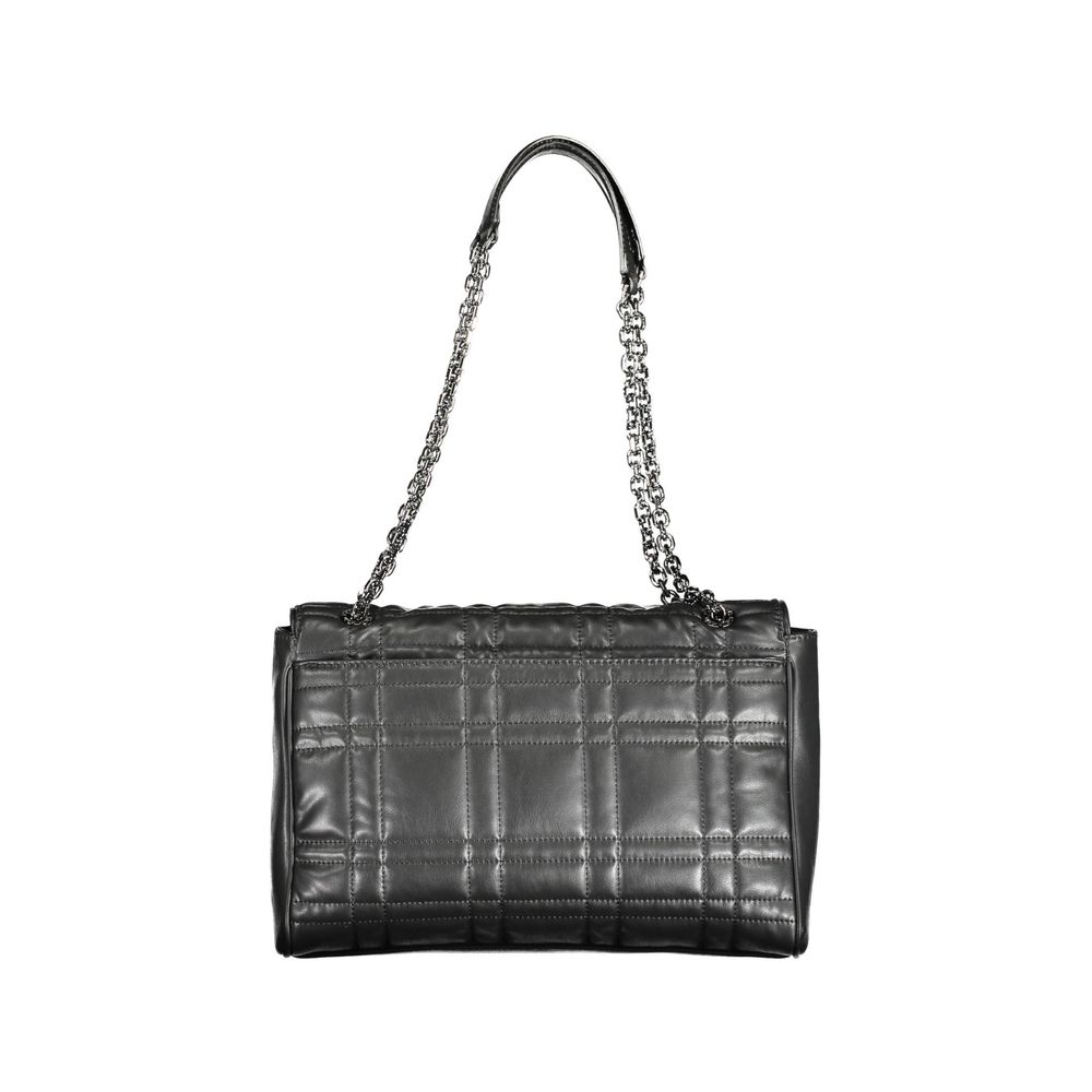Calvin Klein Black Handbag Eco Conscious Recycled Polyester For Everyday Versatility by Calvin Klein